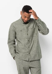 Jack Wolfskin Funktionshemd SANDROUTE SHIRT Dunkelgrün/Grün