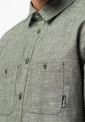 Jack Wolfskin Funktionshemd SANDROUTE SHIRT Dunkelgrün/Grün