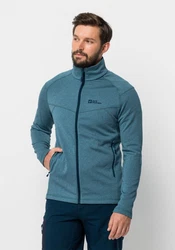 Jack Wolfskin Fleecejacke FORTBERG FZ Hellblau/Blau/Grau/Türkis