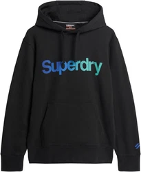 Superdry Sweatshirt CORE LOGO LOOSE HOOD trkis/royalblau/schwarz