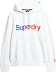 Superdry Sweatshirt CORE LOGO LOOSE HOOD blau/lila/rot/weiß