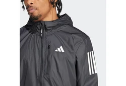 ADIDAS PERFORMANCE Sportjacke Own The Run Dunkelgrau/Hellgrau/Grau/Schwarz