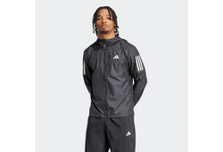 ADIDAS PERFORMANCE Sportjacke Own The Run Dunkelgrau/Hellgrau/Grau/Schwarz