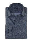 OLYMP Businesshemd Luxor modern fit Grafik-Print Dunkelblau/Grau/Blau