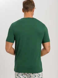 Hanro T-Shirt Living Shirts Dunkelgrün/Grün