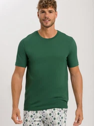 Hanro T-Shirt Living Shirts Dunkelgrün/Grün
