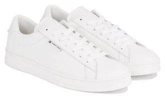 Tommy Jeans Sneaker TJM LEATHER LOW CUPSOLE weiß