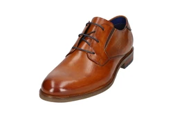 bugatti Herren Business Schnürschuh 311-AJY01-1100-6300 Braun/Hellblau/Orange/Beige/Rot