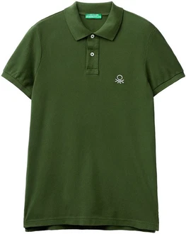 United Colors of Benetton Poloshirt mit Label-Badge 
