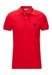 United Colors of Benetton Poloshirt mit Label-Badge Rot/Dunkelrot