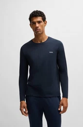 Langarmshirt Mix&Match LS-Shirt R mit Stickerei auf der Brust