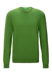 United Colors of Benetton Rundhalspullover mit Markenlabel Neonfarben/Grün/Dunkelgrün