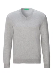 United Colors of Benetton V-Ausschnitt-Pullover 