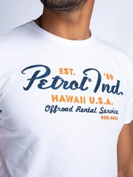 Petrol Industries T-Shirt SS Classic Print Creme/Blau/Hellblau/Weiß/Braun/Orange/Grau
