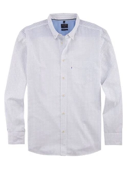 OLYMP Langarmhemd Casual Weiß/Creme/Grau/Hellblau OLYMP Langarmhemd Casual Weiß/Creme/Grau/Hellblau