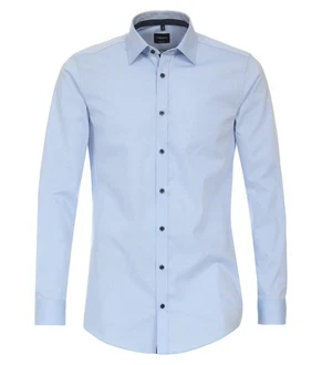 VENTI CASAMODA Businesshemd Body Fit Kentkragen Hellblau/Blau