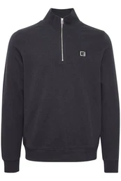 Troyer CFSebastian 0130 halfzip sweatshirt Basic Troyer mit Logostickerei