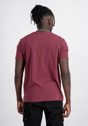 Alpha Industries T-Shirt Organics EMB Dunkelrot/Lila/Rot