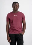 Alpha Industries T-Shirt Organics EMB Dunkelrot/Lila/Rot