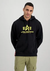 Alpha Industries Hoodie Basic Neon Print (1-tlg) Neon