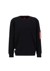 Alpha Industries Sweater USN Blood Chit Schwarz/Dunkelblau/Braun/Creme