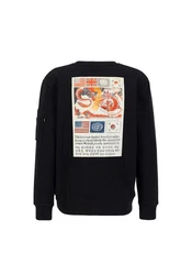 Alpha Industries Sweater USN Blood Chit Schwarz/Dunkelblau/Braun/Creme