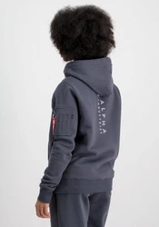 Alpha Industries Hoodie EMB Dunkelblau/Dunkelgrau/Blau/Hellgrau/Grau
