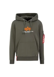 Alpha Industries Hoodie Basic (Rubber) Dunkelgrün