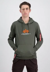 Alpha Industries Hoodie Basic (Rubber) Dunkelgrün