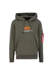 Alpha Industries Hoodie Basic (Rubber) Dunkelgrün
