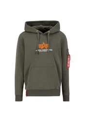 Alpha Industries Hoodie Basic (Rubber) Dunkelgrün
