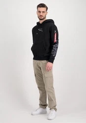 Alpha Industries Hoodie Dragon  Schwarz/Dunkelblau