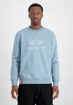 Alpha Industries Sweater Basic Sweater Embroidery Hellblau/Blau/Grau