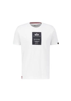 Alpha Industries T-Shirt Rainbow Reflective Label T Creme/Weiß Alpha Industries T-Shirt Rainbow Reflective Label T Creme/Weiß