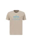 Alpha Industries T-Shirt Basic T Rainbow Reflective Khaki/Braun/Hellgrau/Beige/Gelb