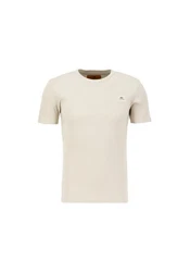 Alpha Industries Men X-Fit Rib T-Shirt Khaki/Beige