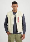 Alpha Industries Blouson Teddy Vest Khaki/Hellblau/Beige/Hellgrau/Weiß
