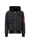Alpha Industries Bomberjacke Men (Bomber Jackets) Schwarz/Grau/Dunkelgrau