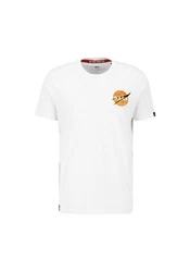 Alpha Industries T-Shirt NASA Davinci Weiß/Orange/Creme