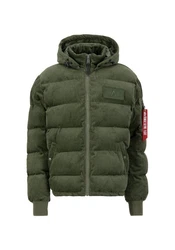Alpha Industries Winterjacke Cold Weather Jackets Puffer Cord Dunkelgrün/Grün