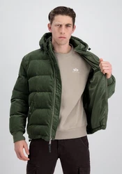 Alpha Industries Winterjacke Cold Weather Jackets Puffer Cord Dunkelgrün/Grün