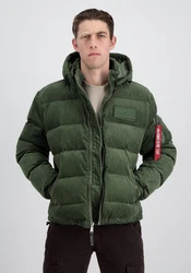Alpha Industries Winterjacke Cold Weather Jackets Puffer Cord Dunkelgrün/Grün