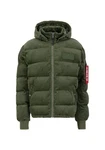 Alpha Industries Winterjacke Cold Weather Jackets Puffer Cord Dunkelgrün/Grün