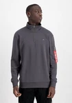 Alpha Industries X-Fit Half Zip Sweater Dunkelgrau/Hellgrau/Grau