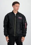 Alpha Industries Bomberjacke MA-1 NASA Skylab Schwarz/Dunkelblau/Beige/Hellblau