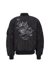 Alpha Industries Bomberjacke MA-1 Dragon Blau/Schwarz/Rot/Dunkelblau/Dunkelrot