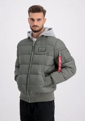 Alpha Industries Bomberjacke MA-1 ZH Puffer FD Dunkelgrün/Hellgrau/Grau/Grün/Khaki
