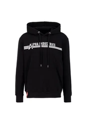 Alpha Industries Hoodie Schwarz/Rot