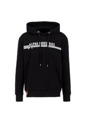 Alpha Industries Hoodie Schwarz/Rot