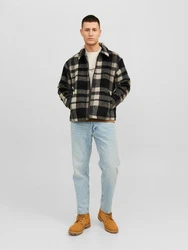 Jack & Jones Jacke JORCOLE JACKET LN Schwarz/Grau/Creme/Beige/Braun/Dunkelgrün/Hellblau